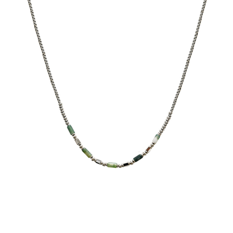 COLLANA UOMO CON SFERE E PIETRE - KM241128A963/964/965 COLLANA UOMO CON SFERE E PIETRE - KM241128A963/964/965