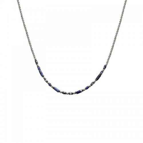 COLLANA UOMO CON SFERE E PIETRE - KM24132A969/970/971