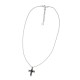 COLLANA UOMO CON CIONDOLO CROCE E ZIRCONE - RD2596C175