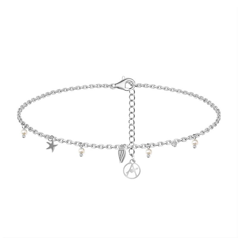 CAVIGLIERA CON CHARMS E PERLE - YC2540B126 CAVIGLIERA CON CHARMS E PERLE - YC2540B126