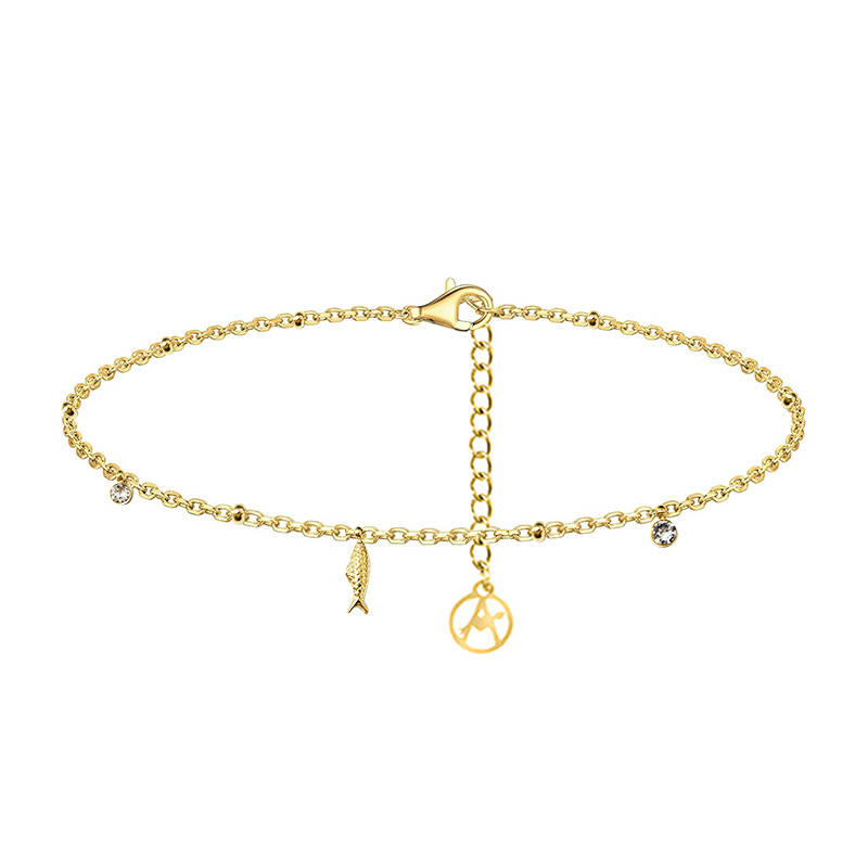 CAVIGLIERA CON PESCE E STRASS - YC2548B352 CAVIGLIERA CON PESCE E STRASS - YC2548B352