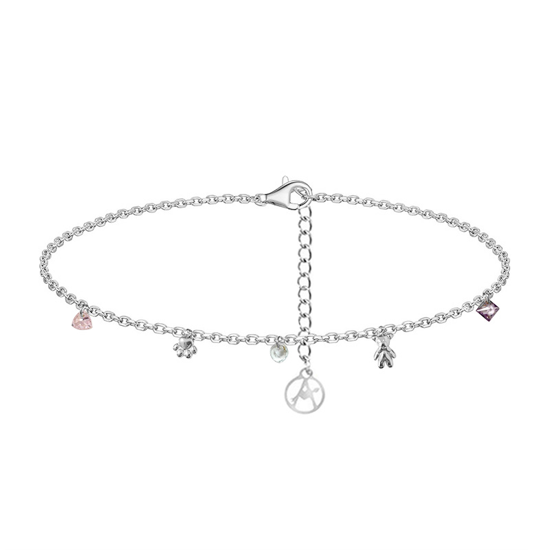 CAVIGLIERA CON ORSETTO E ZIRCONE - YC2552B119 CAVIGLIERA CON ORSETTO E ZIRCONE - YC2552B119