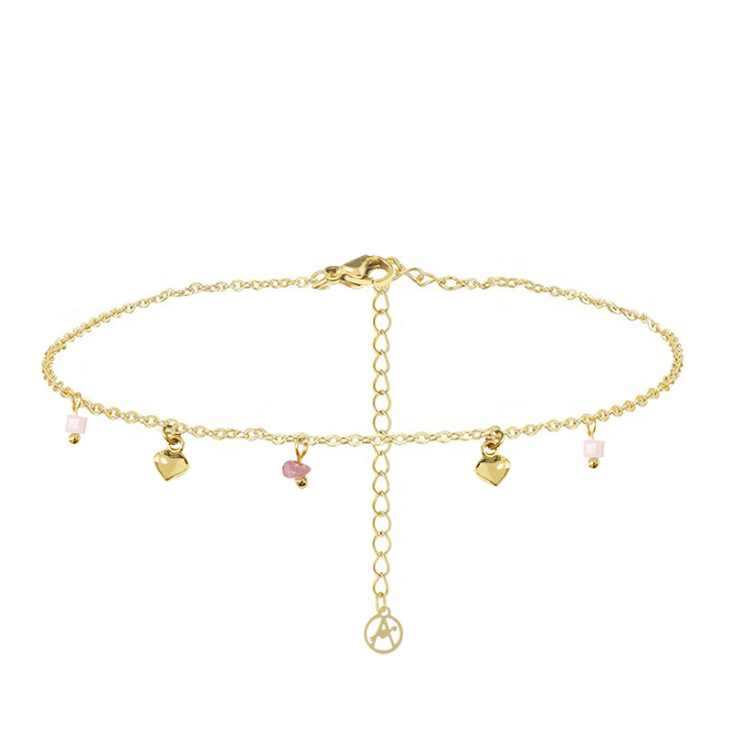 CAVIGLIERA CON CUORE E CRISTALLO - YC2552B120 CAVIGLIERA CON CUORE E CRISTALLO - YC2552B120