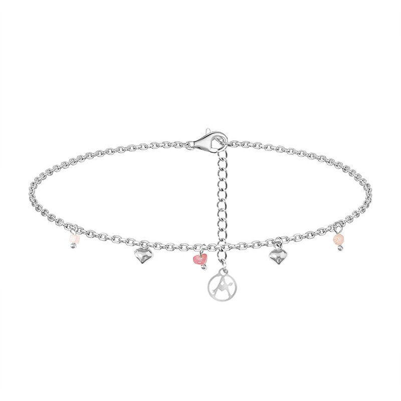 CAVIGLIERA CON CUORE E CRISTALLO - YC2552B120 CAVIGLIERA CON CUORE E CRISTALLO - YC2552B120