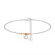 CAVIGLIERA CON CUORE E CRISTALLO - YC2552B123 CAVIGLIERA CON CUORE E CRISTALLO - YC2552B123