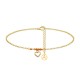 CAVIGLIERA CON CUORE E CRISTALLO - YC2552B123 CAVIGLIERA CON CUORE E CRISTALLO - YC2552B123