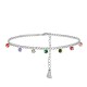 CAVIGLIERA CON SETTE ZIRCONI MULTICOLOR - YY2648C991