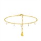 CAVIGLIERA CON CINQUE PERLE PENDENTI - YY2648C996