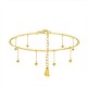 CAVIGLIERA CON CATENINE PENDENTI E SFERE - YY2664C998
