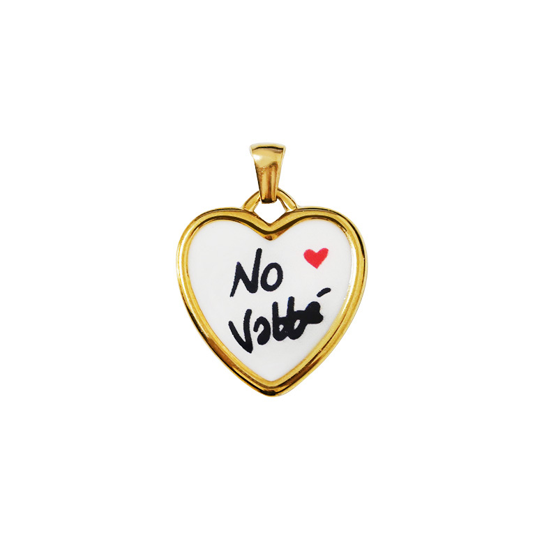 CIONDOLO CUORE “No Vabbé” - FJ2628D049