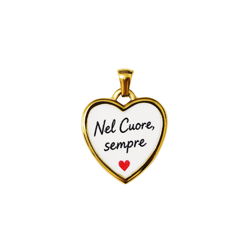 CIONDOLO CUORE “Nel Cuore, sempre” - FJ2628D079
