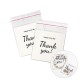 200PZ SACCHETTI REGALO DI RINGRAZIAMENTO IN PLASTICA - FL10034 200PZ SACCHETTI REGALO DI RINGRAZIAMENTO IN PLASTICA - FL10034