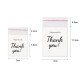 200PZ SACCHETTI REGALO DI RINGRAZIAMENTO IN PLASTICA - FL10034 200PZ SACCHETTI REGALO DI RINGRAZIAMENTO IN PLASTICA - FL10034