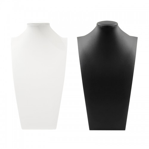 ESPOSITORE PORTA COLLANA A BUSTO IN SIMILPELLE - YP22136E57/E58/E59/E60