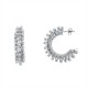 ORECCHINI A CERCHIO CON STRASS - AGS2572C355