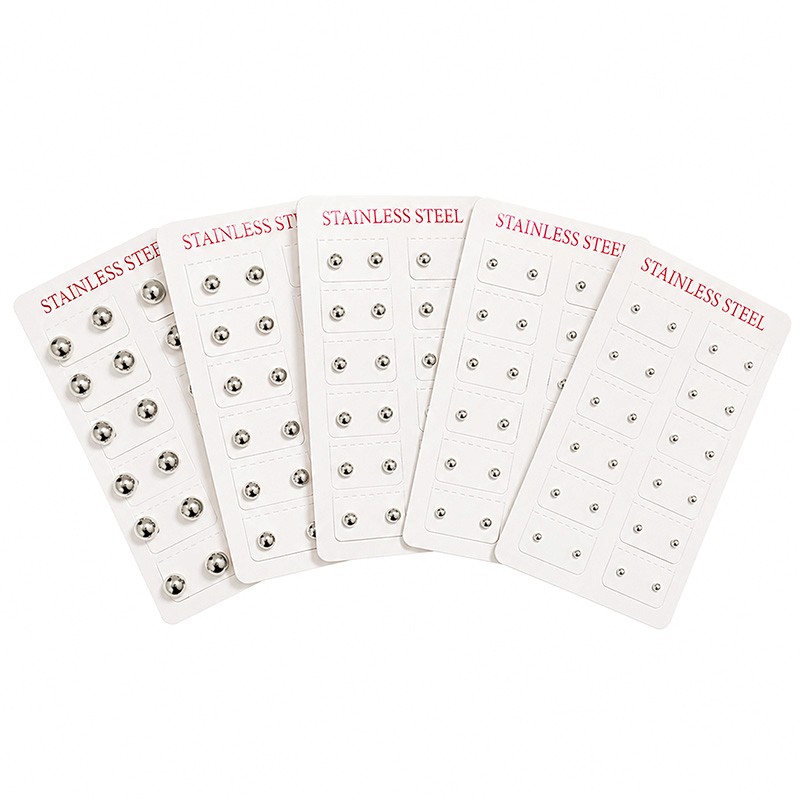 SET DI 24 ORECCHINI A LOBO A SFERA - DA2667C989