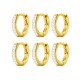 SET DI 6 ORECCHINI CON STRASS - DH2264D728/E269