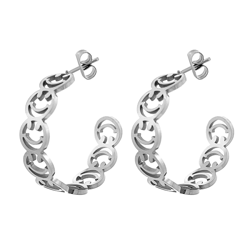 ORECCHINI A CERCHIO EMOJI - DY21121156H52