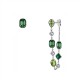 ORECCHINI ASIMMETRICI CON ZIRCONI GEOMETRICI COLORATI - FFJ2663C846