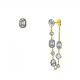 ORECCHINI ASIMMETRICI CON ZIRCONI GEOMETRICI COLORATI - FFJ2663C846