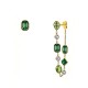 ORECCHINI ASIMMETRICI CON ZIRCONI GEOMETRICI COLORATI - FFJ2663C846