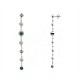 ORECCHINI PENDENTI A CASCATA CON ZIRCONI TONDI COLORATI - FFJ2686C849