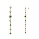 ORECCHINI PENDENTI A CASCATA CON ZIRCONI TONDI COLORATI - FFJ2686C849