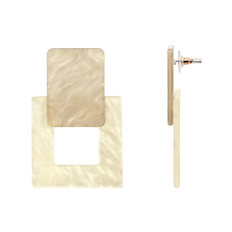 ORECCHINI PENDENTI QUADRATI IN ACRILICO - FT2440A488