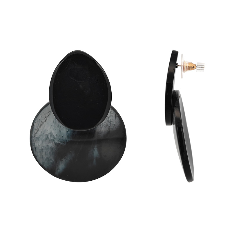 ORECCHINI A LOBO ROTONDI IN ACRILICO - FT2448C1