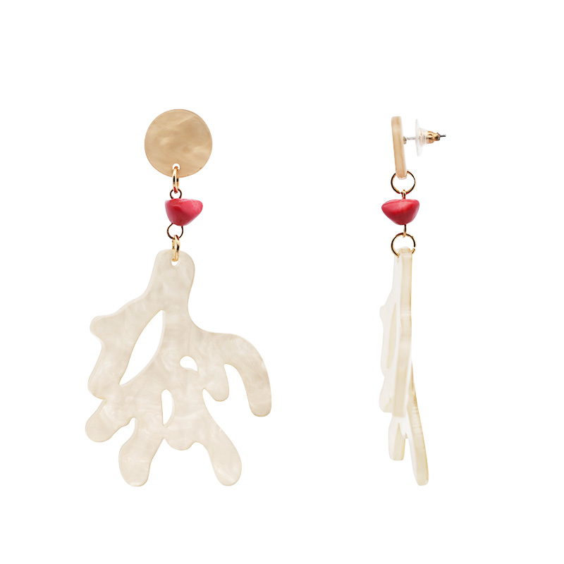 ORECCHINI PENDENTI CON CORALLI IN ACRILICO - FT2456B996