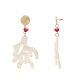 ORECCHINI PENDENTI CON CORALLI IN ACRILICO - FT2456B996