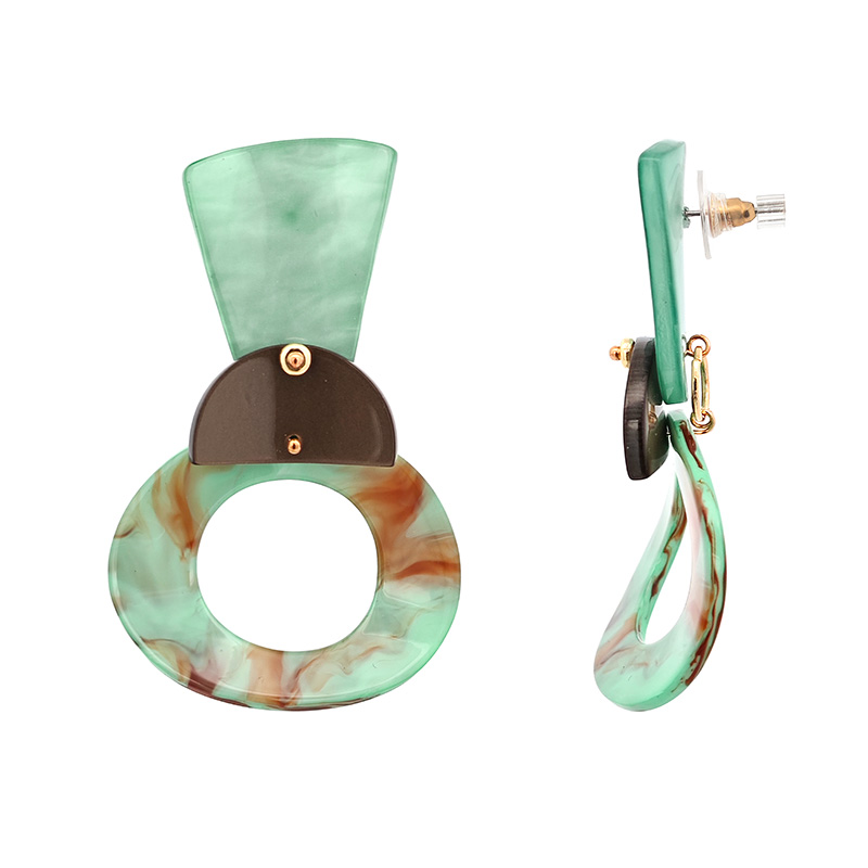 ORECCHINI PENDENTI GEOMETRICI IN ACRILICO - FT2456B998