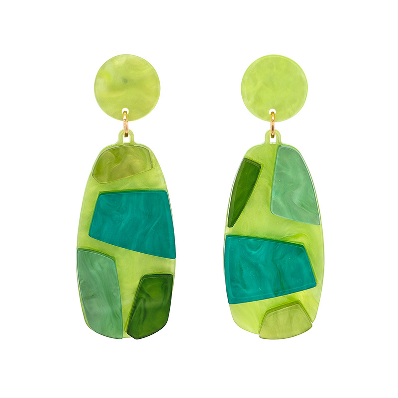 ORECCHINI PENDENTI GEOMETRICI IN ACRILICO - FT2460C3