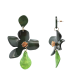 ORECCHINI PENDENTI CON FIORE IN ACRILICO - FT2476B629 ORECCHINI PENDENTI CON FIORE IN ACRILICO - FT2476B629