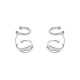 COPPIA DI EAR CUFF A DOPPIO CERCHIO ONDULATO – GD25704B909