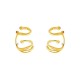 COPPIA DI EAR CUFF A DOPPIO CERCHIO ONDULATO – GD25704B909