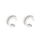 COPPIA DI EAR CUFF A TRIPLO CERCHIO CON PERLE - GD25704B910