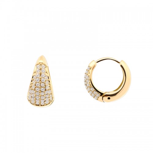 ORECCHINI A CERCHIO CON ZIRCONE - JN24104B777
