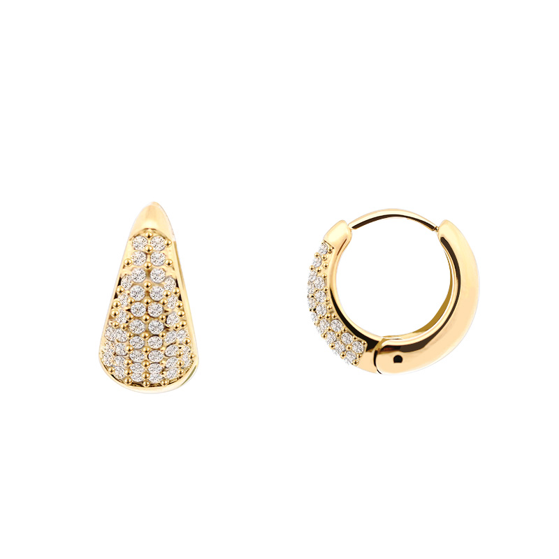 ORECCHINI A CERCHIO CON ZIRCONE - JN24104B777