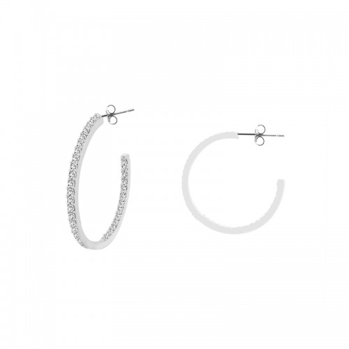 ORECCHINI A CERCHIO CON ZIRCONE - JN24104B779