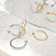 ORECCHINI A CERCHIO CON ZIRCONE - JN24104B779