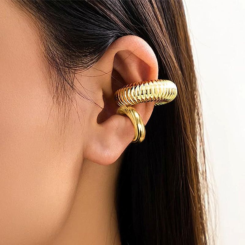 EAR CUFF ROTONDO SPESSO SEMPLICE - JN2432B604