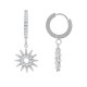 ORECCHINI A CERCHIO CON SOLE ZIRCONIA - JN24744A880