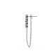 ORECCHINO SINGOLO TENNIS CON CATENA - JN25376C208