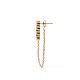 ORECCHINO SINGOLO TENNIS CON CATENA - JN25376C208