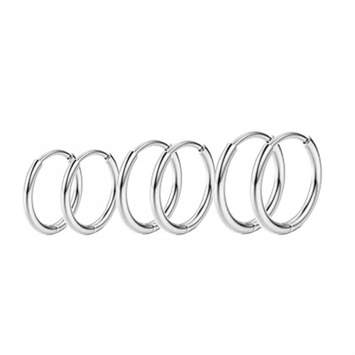 SET DI 6 ORECCHINI A CERCHIO LISCIO - JN25536C199/C200