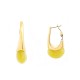 ORECCHINI A CERCHIO A FORMA DI U CON RESINA COLORATA - JN260060D252