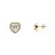 ORECCHINI A LOBO CUORE CON ZIRCONI - JN2652D015