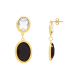 ORECCHINI PENDENTI CON CRISTALLI OVALI COLORATI - MDD2516E ORECCHINI PENDENTI CON CRISTALLI OVALI COLORATI - MDD2516E