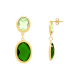 ORECCHINI PENDENTI CON CRISTALLI OVALI COLORATI - MDD2516E ORECCHINI PENDENTI CON CRISTALLI OVALI COLORATI - MDD2516E